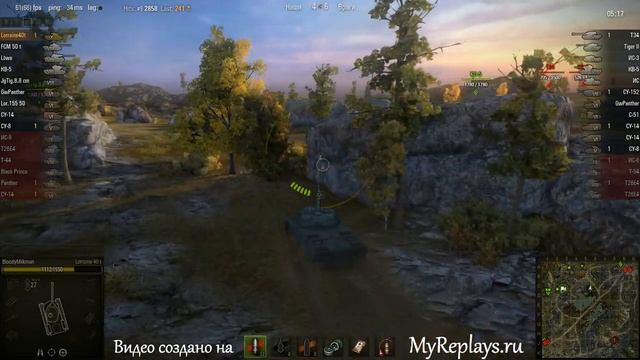 WOT: Карелия - Lorraine 40 t - 7 фрагов - смотреть онлайн