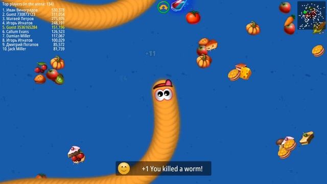 Worms Zone.io 01 Troll Hack Slither Snake Best Suvival Time With Top 1 Epic WormsZoneio #02 смотреть онлайн