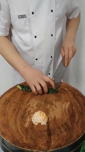 Plate Decoration Ideas With Cucumber, Orange| Fruits & Vegetable Carving смотреть онлайн