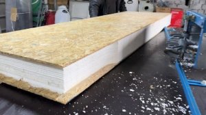 Чистая выборка пенопласта из СИП панели!