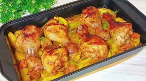 Картофель с курицей Потрясающий Обед или ужин в духовке Для Всей семьи. Все смешали и готово!