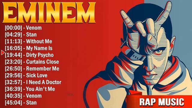 Eminem Top Hits Rap Mix 2024 - Best Rap Music Hits Of All Time