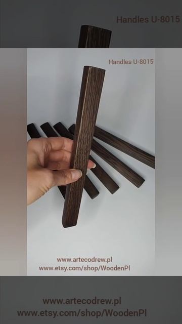 Rustic Catalonia Oak wood Cabinet Pull. Wooden Handles U-8015. Modern kitchen Handles. смотреть онлайн