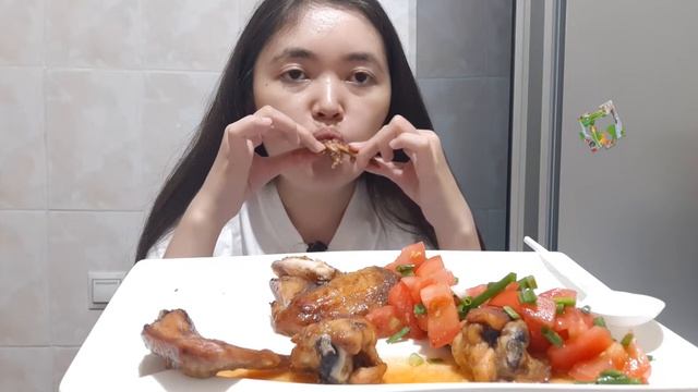 Mukbang Крылышки в медово-соевом соусе #mukbang #asmr #food смотреть онлайн