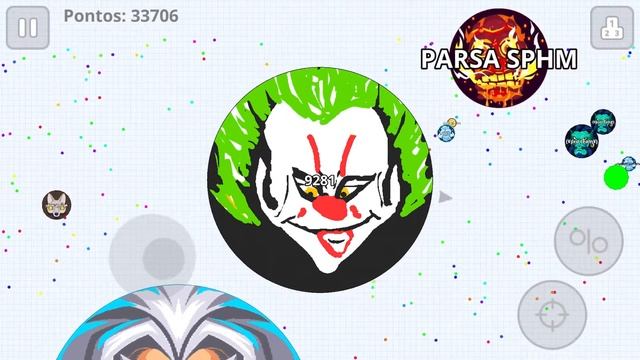 Agar.io mobile | Evil Clown vs 5 Macro Noobs смотреть онлайн