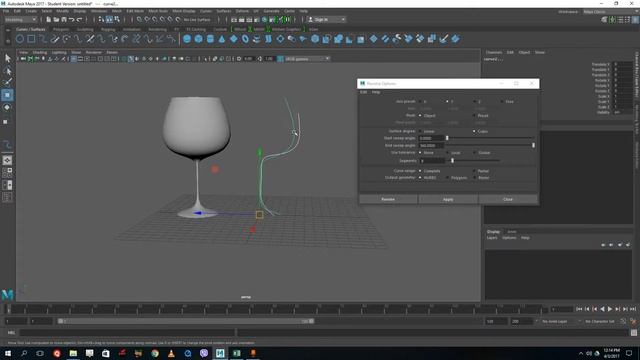 Autodesk Maya - Lesson 8 - NURBS Loft, Revolve, Planer смотреть онлайн