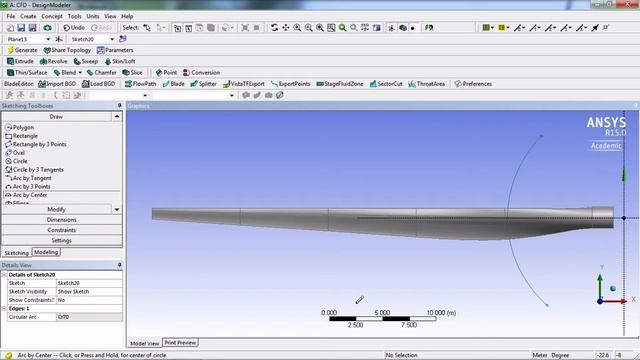SimCafe: Wind Turbine Blade FSI (Part1), Drawing the Fluid Volume смотреть онлайн