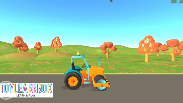 How to Build & Learn with the Road Roller & Toy Friend|Fun Educational Video for Kids in ToyLearnBo смотреть онлайн