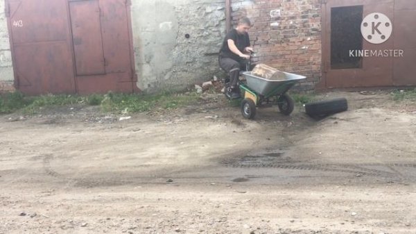 Садовая тележка на электро тяге