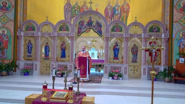 Страсний Четвер. Вечірня з Літургією св. Василія Великого. 20 квітня 2022 смотреть онлайн