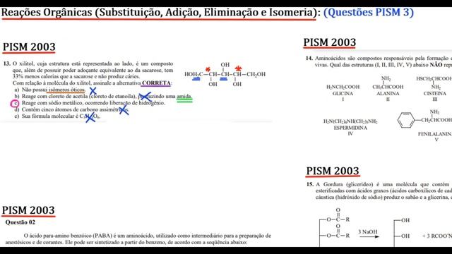Eugênio Resolve #6 (Química PISM 3: Reações Orgânicas e Isomeria) смотреть онлайн