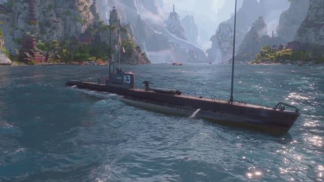 Мир кораблей. 2025г. Бой Французской субмарине SAPHIR прем подводная лодка 6 лвл смотреть онлайн