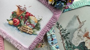 53. Рукодельный влог. Январь 2025 г. - вторая часть. Вышивка, мыловарение, гипс