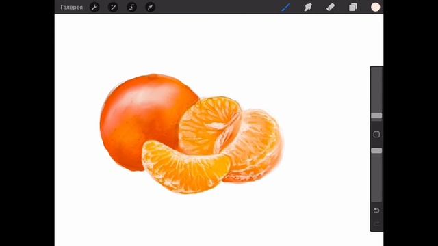 Мандарин – швидкісне малювання. Mandarin. Speed painting. Time-lapse. смотреть онлайн