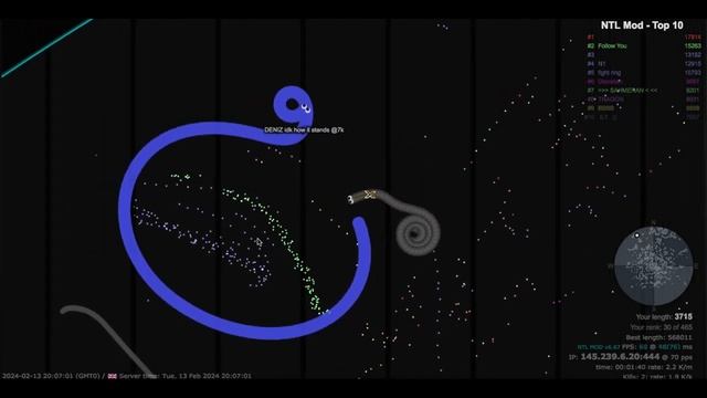 Slither.io - [ X ] Shaq Vs [GER] DENIZ #slithersnake #sliterio