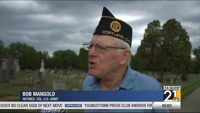 Veteran flags in Bazetta Township stolen from Hillside Cemetery смотреть онлайн