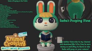 ACNH - Sasha Is Pooping On The Toilet in 30 Minutes [SFM].
