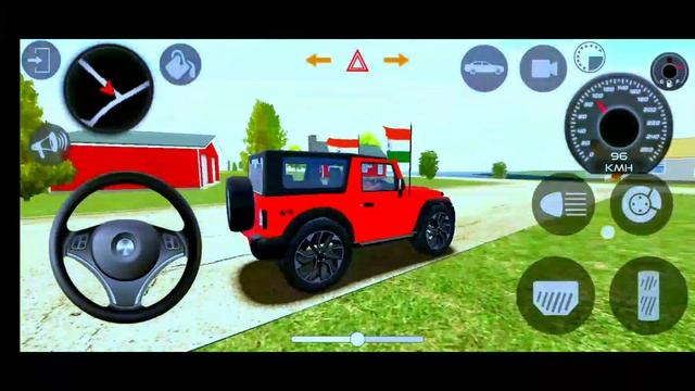 New Mahindra Red Thar Gameplay Video|| Indian Cars Simulator 3D Game 🎮 (Dollar Song )Modified Thar смотреть онлайн