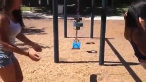 Creative Wedgie Prank On The Swing