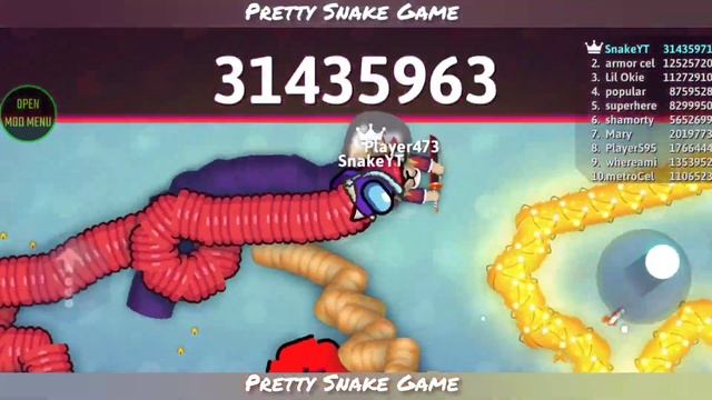 Wall Hack ! Snake Io Mod Menu Game Play 🐍 Snake Io Best Gameplay 🐍 Pretty Snake Gameplay#modmenu  🐍