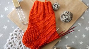 Как вязать носки / Простой узор, вяжется быстро и легко / Попробуйте связать этим узором.