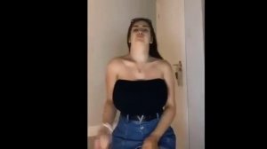 Busty Black Braless Babe Nip Slip & Bouncing Boobs   SUBSCRIBE FOR MORE 2