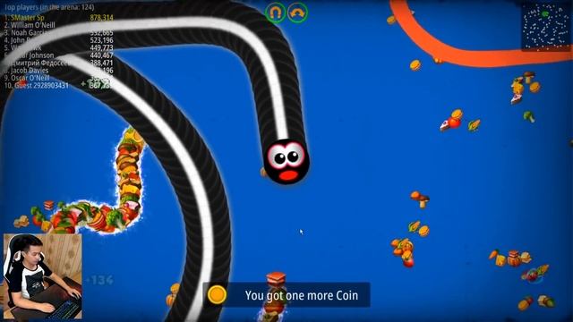 WormsZone.io 1,600,000+ Score Epic Worms Zone Best Gameplay! #2 смотреть онлайн