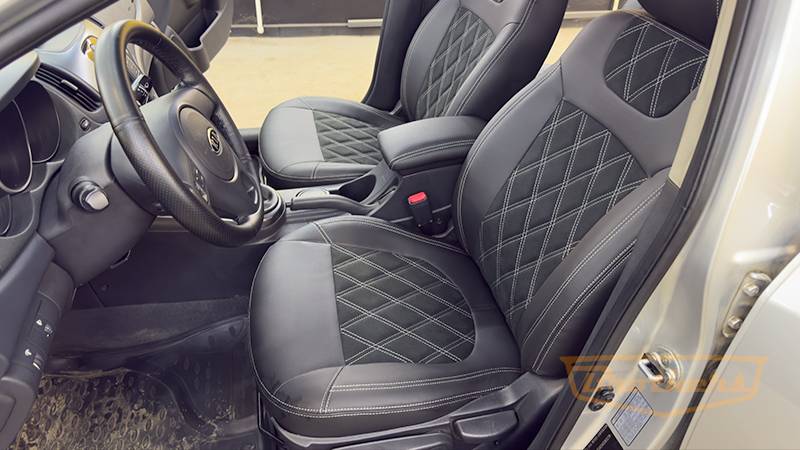 Чехлы для сидений Kia Cerato 2 смотреть онлайн