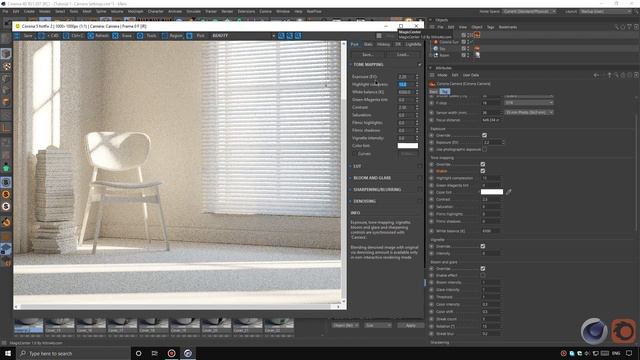 Camera Settings - Cinema 4D - Corona Render смотреть онлайн