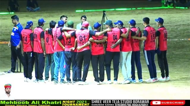 Night Cricket Tournament Borawar Mira club Merta VS Bada Shahb Jodhpur смотреть онлайн