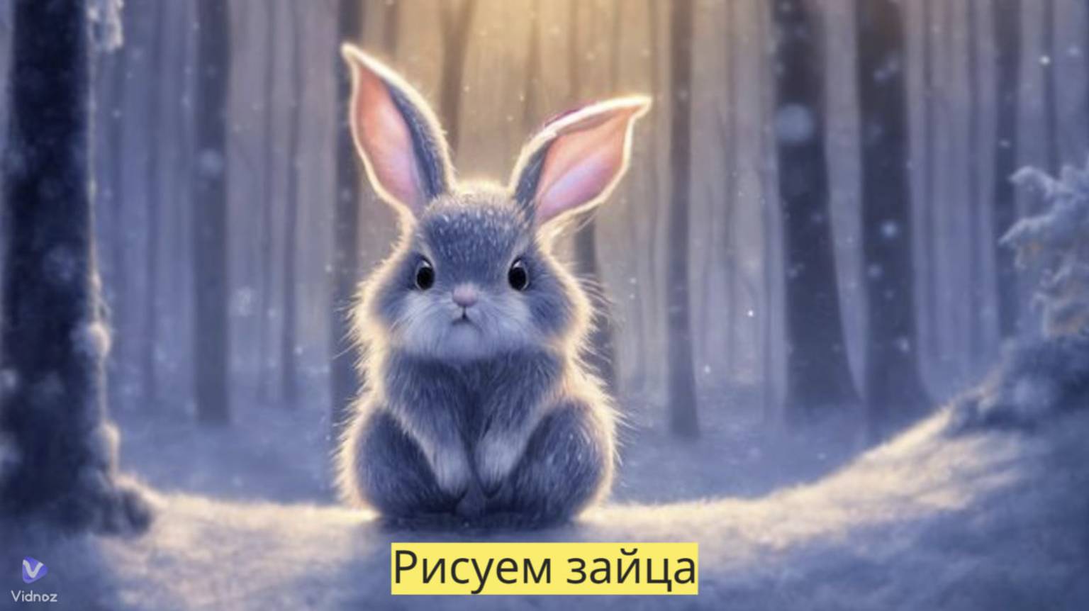 Маленькие художники: Рисуем зайца - Детский образовательный мультфильм смотреть онлайн