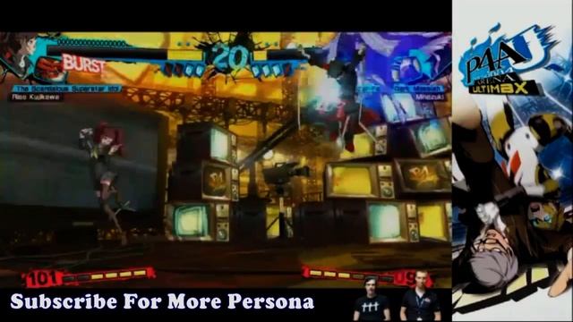 Persona 4 Arena Ultimax (English) Rise Vs Minazuki Gameplay смотреть онлайн