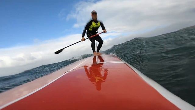 SUP DOWNWIND - Hectic cross-off (30-40 knots) смотреть онлайн