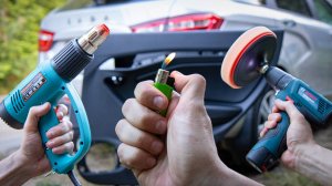 Как убрать царапины на пластике салона автомобиля? Фен, зажигалка или полироль? Что лучше работает?