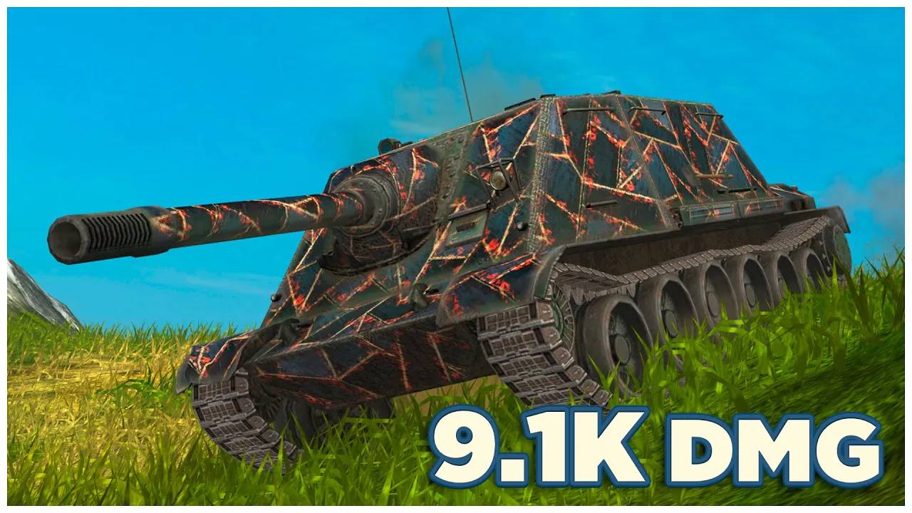 WZ-113G FT  9.1К УРОНА  5 ФРАГОВ  Tanks Blitz