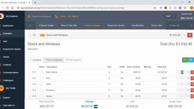 Adding markup to your quotes in Buildxact смотреть онлайн