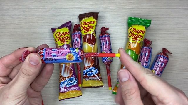 Unpacking Colorful Lollipops Chupa Chups Melody Pops | Relaxing Sounds | ASMR Candy Opening