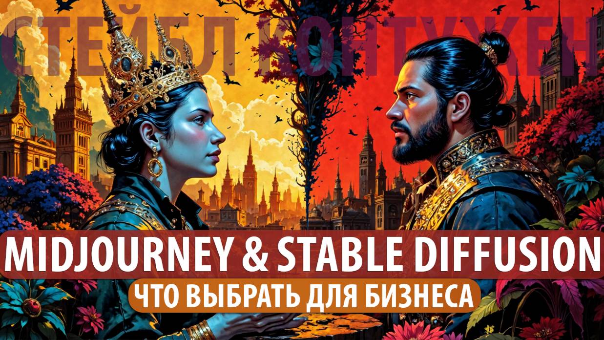 MIDJOURNEY Vs STABLE DIFFUSION для БИЗНЕСА в 2025 | Честное сравнение для коммерческих проектов