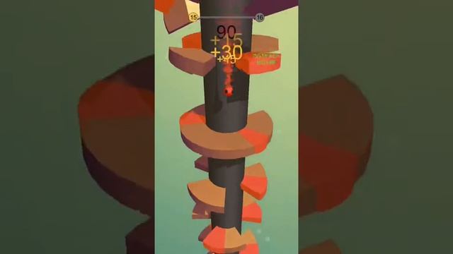 Проходим 15 и 16 уровни в тяжелой игре helix jump смотреть онлайн