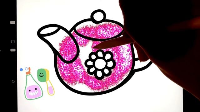 drawing a picture of teapot | нарисуй чайник | сурет салуу | шәйнектің суретін салу смотреть онлайн