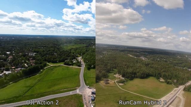 Runcam Hybrid 2 and DJI Action 2 (4k@30fps) смотреть онлайн