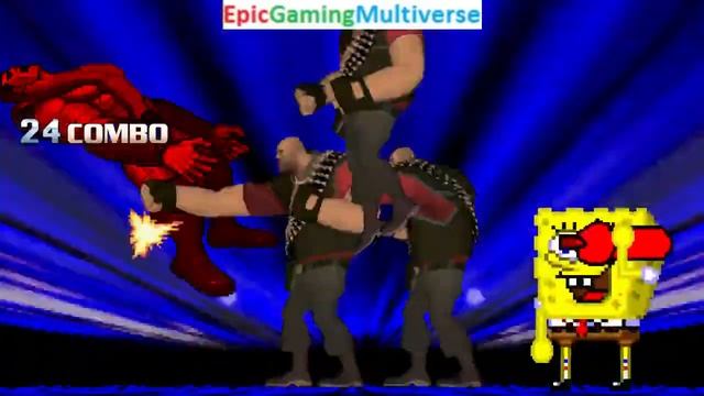 Team Fortress 2 Characters (The Heavies) And SpongeBob VS Colossus In A MUGEN Match / Battle / Figh смотреть онлайн