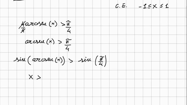 Disequazioni con funzioni goniometriche inverse - Esercizio #1 смотреть онлайн