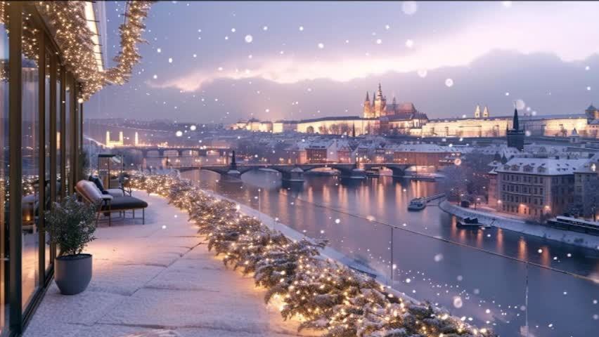 Последний зимний день в городе, под джаз босанова. Романическая музыка для отдыха. смотреть онлайн