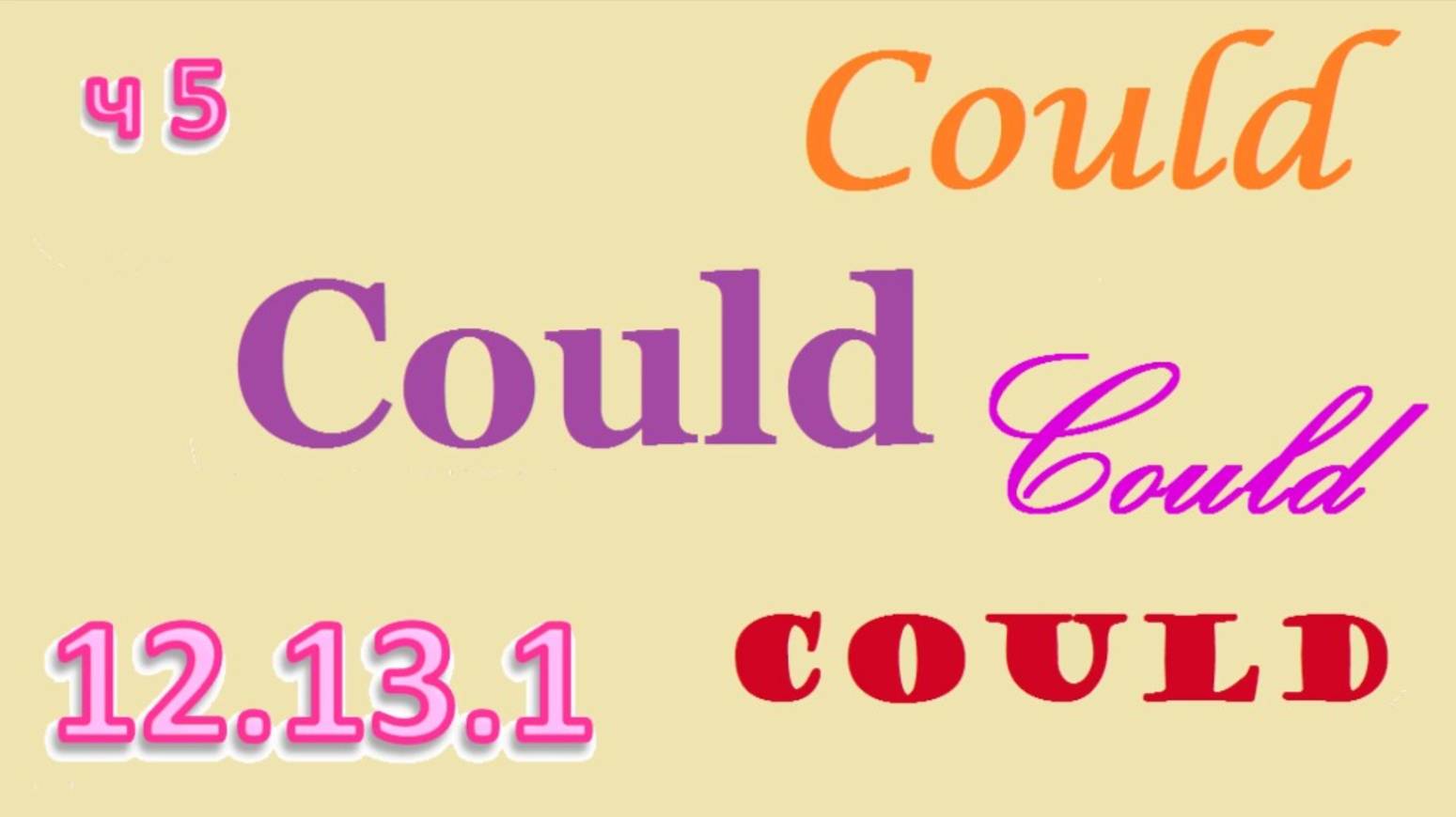 Английский язык ТРЕНАЖЕР 12.13.1 РАЗГОВОР О ЕДЕ. Глагол Could. Вопрос. Расширение. Часть 5
