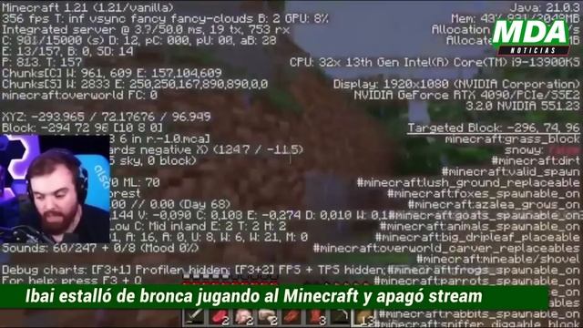 IBAI ESTALLÓ de BRONCA jugando MINECRAFT:INSULTÓ al CHAT y APAGÓ STREAM смотреть онлайн