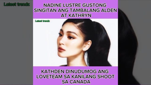 Nadine Lustre Gustomg singitan ang tambalang alden at kathryn bernardo' смотреть онлайн