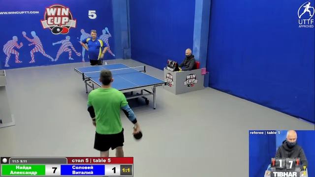 16:00 Найда Александр 3-2 Соловей Виталий cтол 5 ЮГ-3 29.12.21 смотреть онлайн