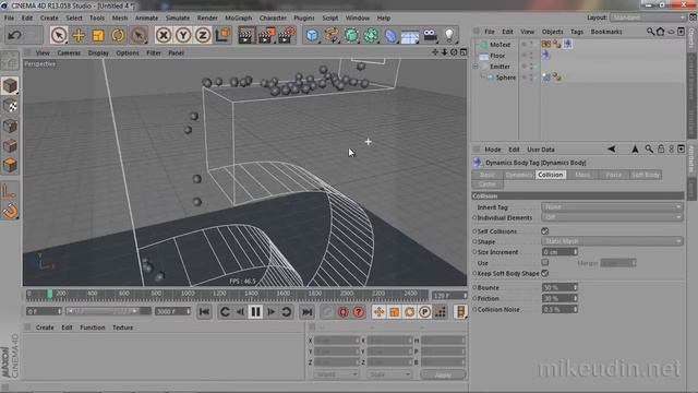 Cinema 4D. Динамика и разрушение. Занятие 7 смотреть онлайн