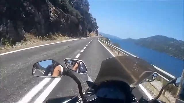 MOTOSİKLETLE Marmaris Hisarönü Selimiye sürüşü sym 250 i evo смотреть онлайн